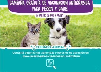 LA COSTA: La Municipalidad continúa con la campaña de vacunación antirrábica gratuita en las localidades