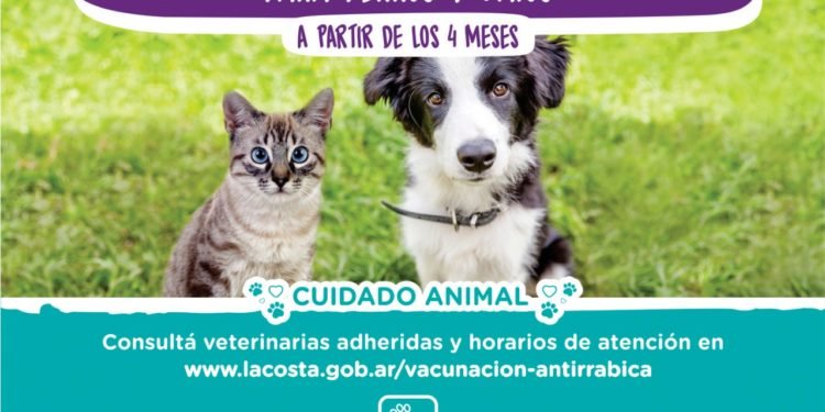LA COSTA: La Municipalidad continúa con la campaña de vacunación antirrábica gratuita en las localidades