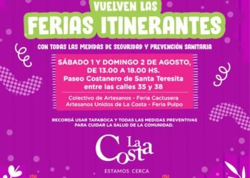 LA COSTA: La vuelta de las Ferias Itinerantes será este fin de semana en el Paseo Costanero de Santa Teresita