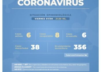 CASTELLI: covid-19, 7 de agosto