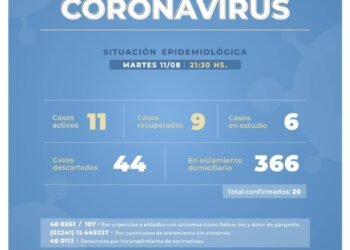 CASTELLI: covid-19, 11 de agosto