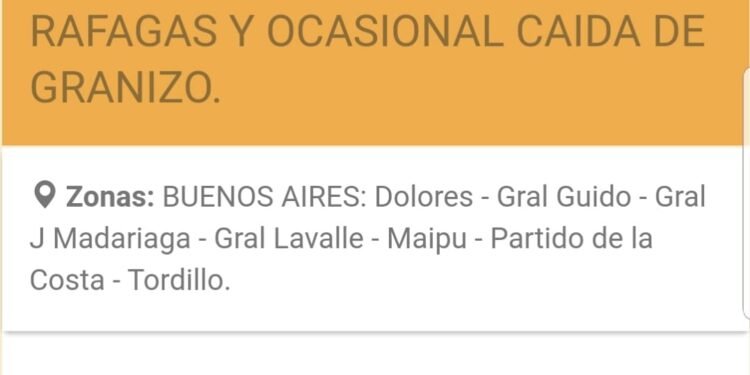 LA COSTA: ALERTA !!!