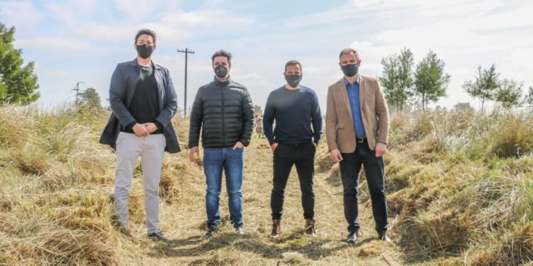 GENERAL MADARIAGA: Santoro recorrió junto a Suplly y Yeza el avance de obras en el las vías del ferrocarril