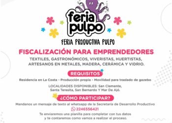 LA COSTA: Abrió la convocatoria a emprendedores locales para sumarse a la Feria Pulpo