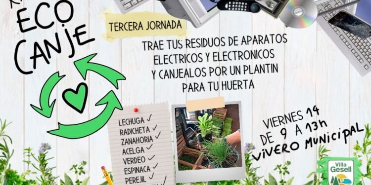 PARTIDO DE VILLA GESELL: JORNADA DE ECOCANJE