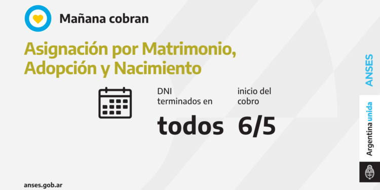 ANSES CALENDARIOS DE PAGO DEL JUEVES 6 DE MAYO