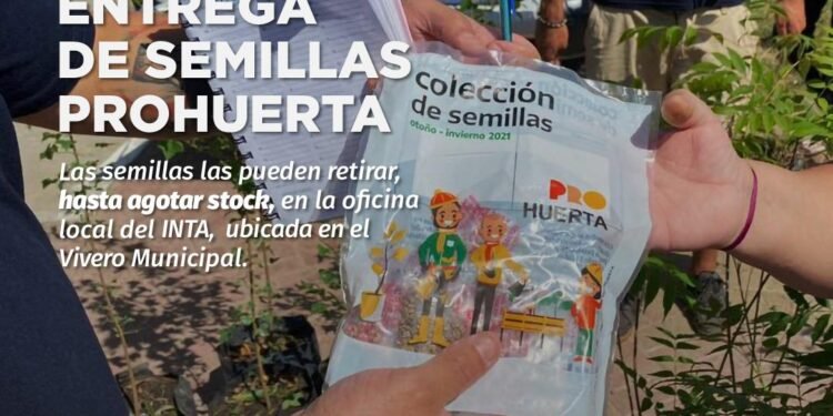 PARTIDO DE PINAMAR: ENTREGA DE SEMILLAS