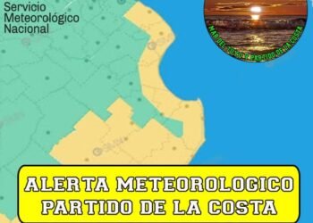 LA COSTA, ATENCIÓN ⚠️ ALERTA AMARILLO ⚠️ POR VIENTO: