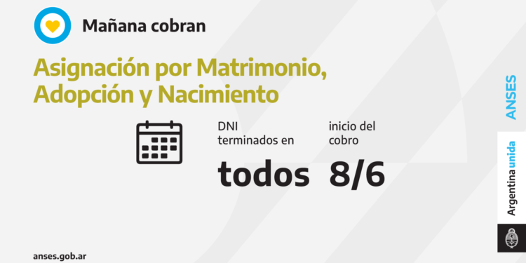 ANSES CALENDARIOS DE PAGO DEL MARTES 8 DE JUNIO