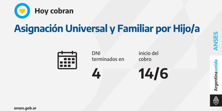 ANSES CALENDARIOS DE PAGO DE HOY LUNES 14 DE JUNIO