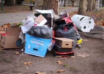 PARTIDO DE GENERAL MADARIAGA: Arrojaron una importante cantidad de residuos en la plaza Madariaga