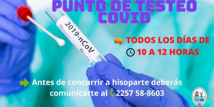 PARTIDO DE GENERAL LAVALLE: Recordaron el nuevo horario de funcionamiento del Punto de Testeo Covid