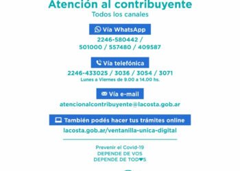 PARTIDO DE LA COSTA: Los nuevos canales de atención al contribuyente y el acompañamiento y beneficios para la comunidad del Partido de La Costa