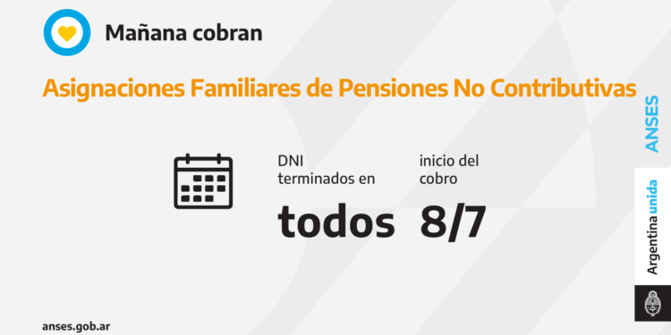 ANSES CALENDARIOS DE PAGO DEL JUEVES 8 DE JULIO