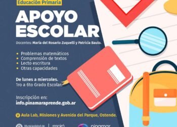 PARTIDO DE PINAMAR: TALLER DE APOYO ESCOLAR