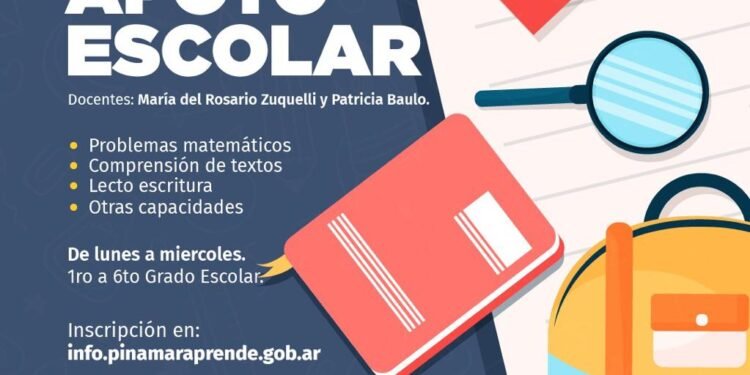 PARTIDO DE PINAMAR: TALLER DE APOYO ESCOLAR