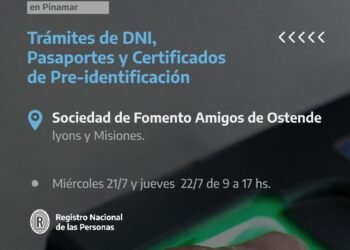 PARTIDO DE PINAMAR: OPERATIVO DE DOCUMENTACIÓN DEL RENAPER EN PINAMAR