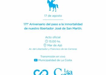 PARTIDO DE LA COSTA: SE CONMEMORA EL 171° ANIVERSARIO DEL PASO A LA INMORTALIDAD DEL LIBERTADOR GENERAL JOSÉ DE SAN MARTÍN