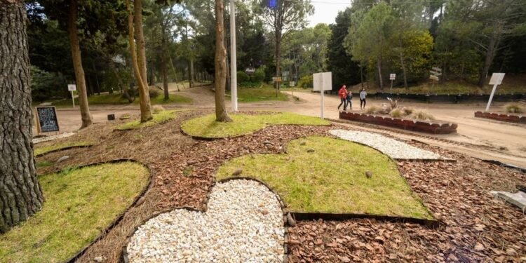 PARTIDO DE VILLA GESELL: Infraestructura Urbana y Vivero  trabajan en la Plaza de la Música en el acceso a Mar de las Pampas