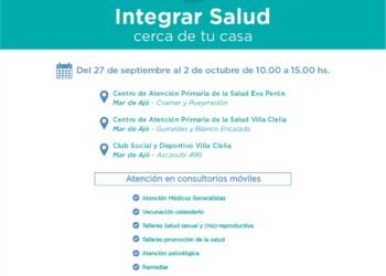 PARTIDO DE LA COSTA: Llega al Partido de La Costa el programa nacional Integrar Salud que recorrerá los barrios en un trabajo articulado de prevención