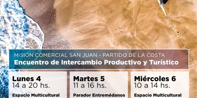 PARTIDO DE LA COSTA: El Partido de La Costa realizará un intercambio productivo y turístico con la provincia de San Juan