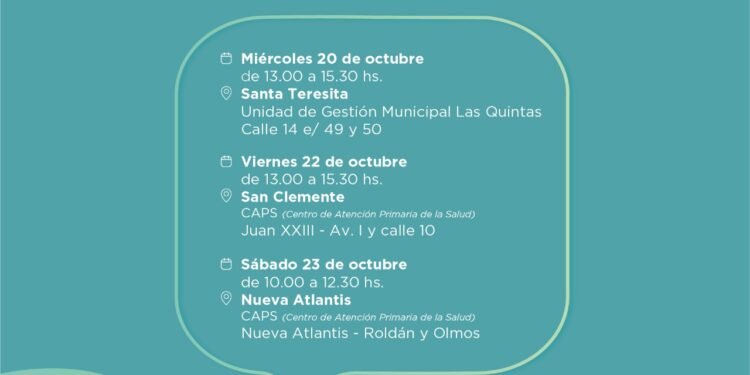PARTIDO DE LA COSTA: La Municipalidad en tu barrio sigue recorriendo el distrito y llega a San Clemente y Nueva Atlantis