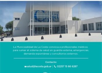 PARTIDO DE LA COSTA: Está abierta la convocatoria a profesionales de la salud que quieran sumarse al sistema sanitario del Partido de La Costa