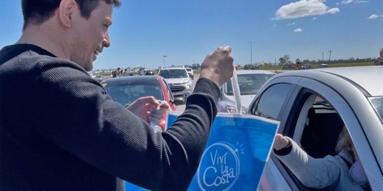 PARTIDO DE LA COSTA: Cristian Cardozo presenció la histórica puesta en funcionamiento de la Autovía de la Ruta 11 de General Conesa al Partido de La Costa