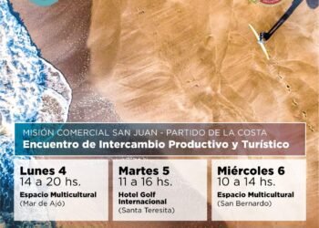 PARTIDO DE LA COSTA: El Partido de La Costa comienza este lunes un intercambio productivo y turístico con la provincia de San Juan