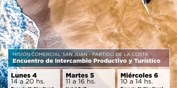 PARTIDO DE LA COSTA: El Partido de La Costa comienza este lunes un intercambio productivo y turístico con la provincia de San Juan