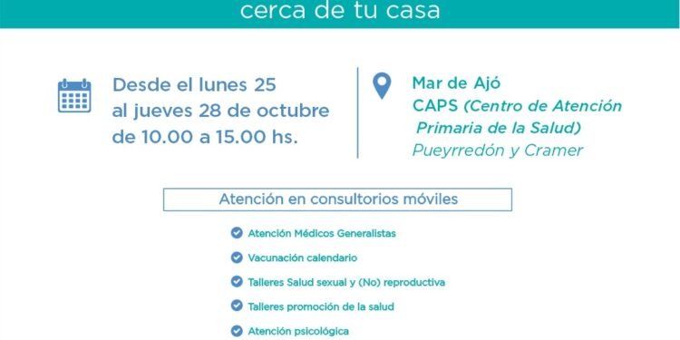 PARTIDO DE LA COSTA: El programa Integrar Salud continuará su recorrido por Mar de Ajó, San Bernardo y Costa Azul