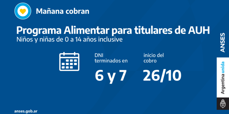 ANSES CALENDARIOS DE PAGO DEL MARTES 26 DE OCTUBRE