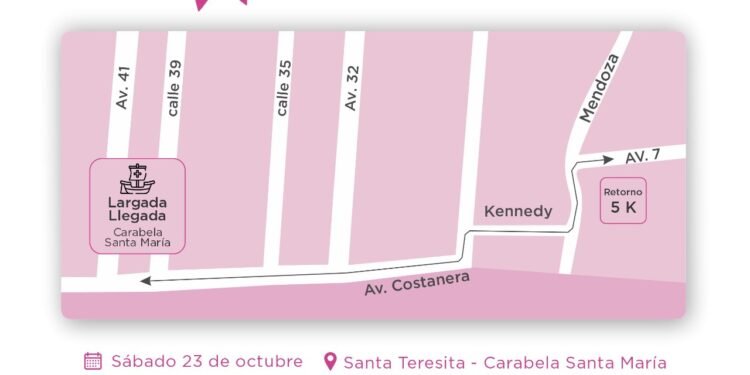 PARTIDO DE LA COSTA: La Municipalidad de La Costa llevará adelante este sábado la 4ª edición de la correcaminata por la concientización del Cáncer de Mama