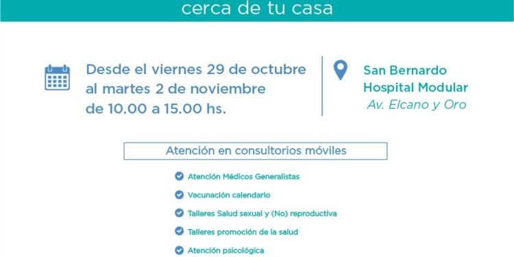 PARTIDO DE LA COSTA: Los móviles del programa Integrar Salud estarán prestando servicios en el Hospital Modular de San Bernardo