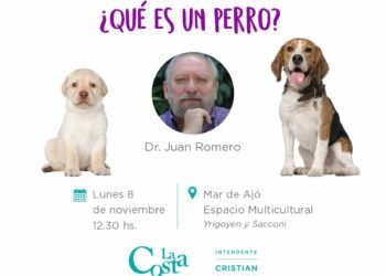 PARTIDO DE LA COSTA: El reconocido veterinario Juan Romero brindará una charla sobre tenencia responsable de mascotas