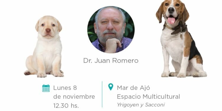 PARTIDO DE LA COSTA: El reconocido veterinario Juan Romero brindará una charla sobre tenencia responsable de mascotas