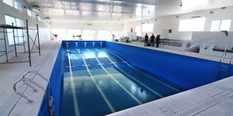 PARTIDO DE LA COSTA: Cristian visitó el Natatorio Municipal de Mar del Tuyú, el 4° del Partido de La Costa, que pronto se pondrá en funcionamiento