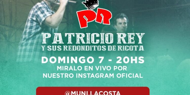 PARTIDO DE LA COSTA: Con un tributo a Patricio Rey y sus Redonditos de Ricota, continúa el ciclo de shows acústicos en vivo
