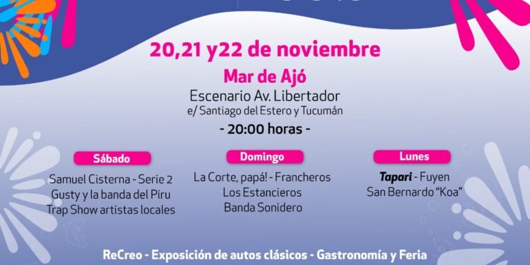 PARTIDO DE LA COSTA: Este fin de semana largo llega la 52ª edición de la Fiesta Nacional de la Corvina Rubia