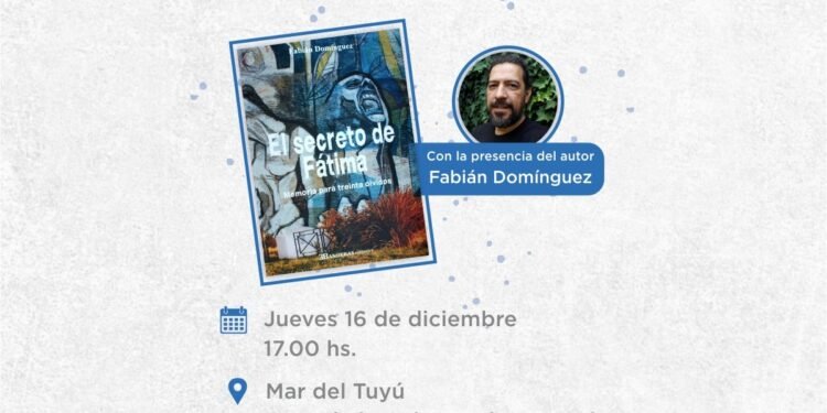 PARTIDO DE LA COSTA: Presentan el libro “El secreto de Fátima” en la Casa de la Cultura y la Memoria de Mar del Tuyú