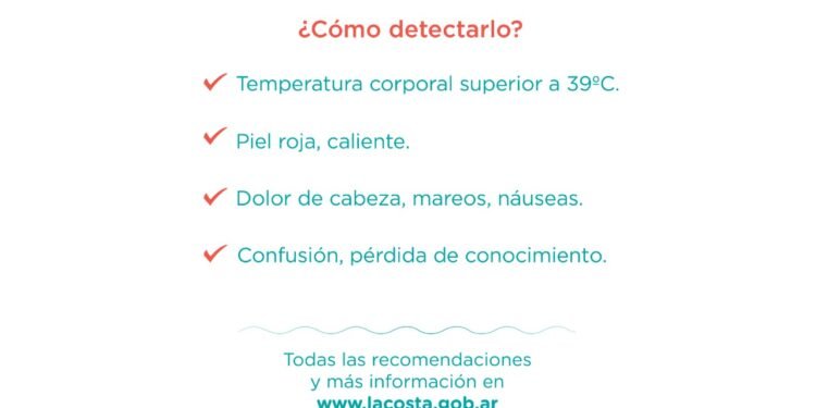 PARTIDO DE LA COSTA: Golpe de calor: consejos útiles para cuidarse ante las altas temperaturas