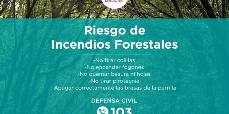 LA COSTA: Recomendaciones ante el estado de riesgo vigente por incendios forestales en la zona