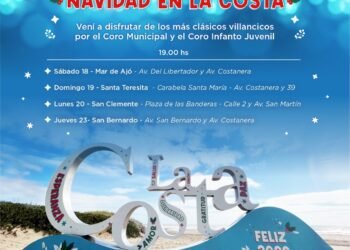 PARTIDO DE LA COSTA: Desde este sábado, villancicos y celebración navideña en La Costa