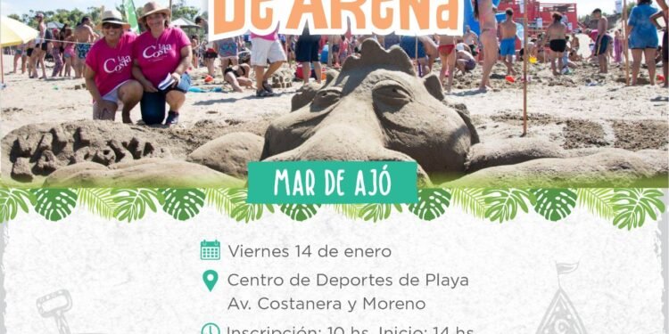 LA COSTA: Arranca el Concurso Nacional de Figuras y Castillos de Arena, un clásico de todos los veranos del Partido de La Costa