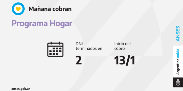 ANSES CALENDARIOS DE PAGO DEL JUEVES 13 DE ENERO