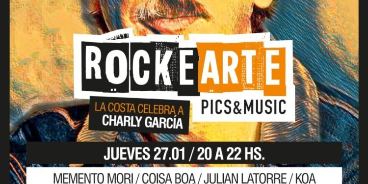 LA COSTA: Mañana jueves se viene la 5ª edición del Rockearte, con La Costa celebra a Charly García