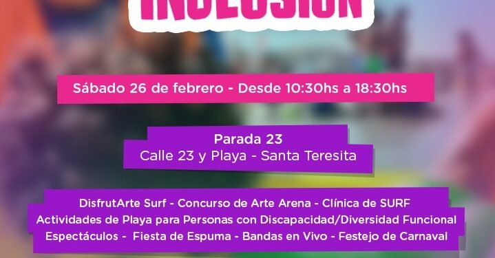 LA COSTA: Este sábado se realizará en el Partido de La Costa el primer Festival por la Diversidad y la Inclusión