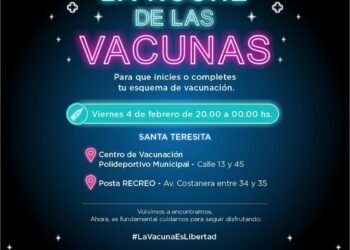 LA COSTA: Este viernes llega al Partido de La Costa “La Noche de las Vacunas”