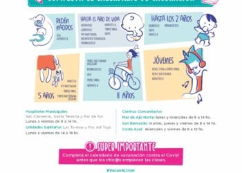 LA COSTA: La Municipalidad de La Costa recuerda la importancia de completar el calendario nacional de vacunación