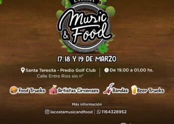 LA COSTA: Jueves, viernes y sábado en Santa Teresita con La Costa Music & Food, un festival artístico y gastronómico para disfrutar en familia y con amigos